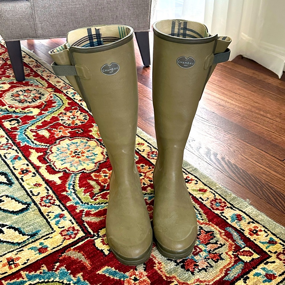 ASO Kate Middleton Le Chameau Ladies Vierzon Jersey Wellington Boot size 41/US 9